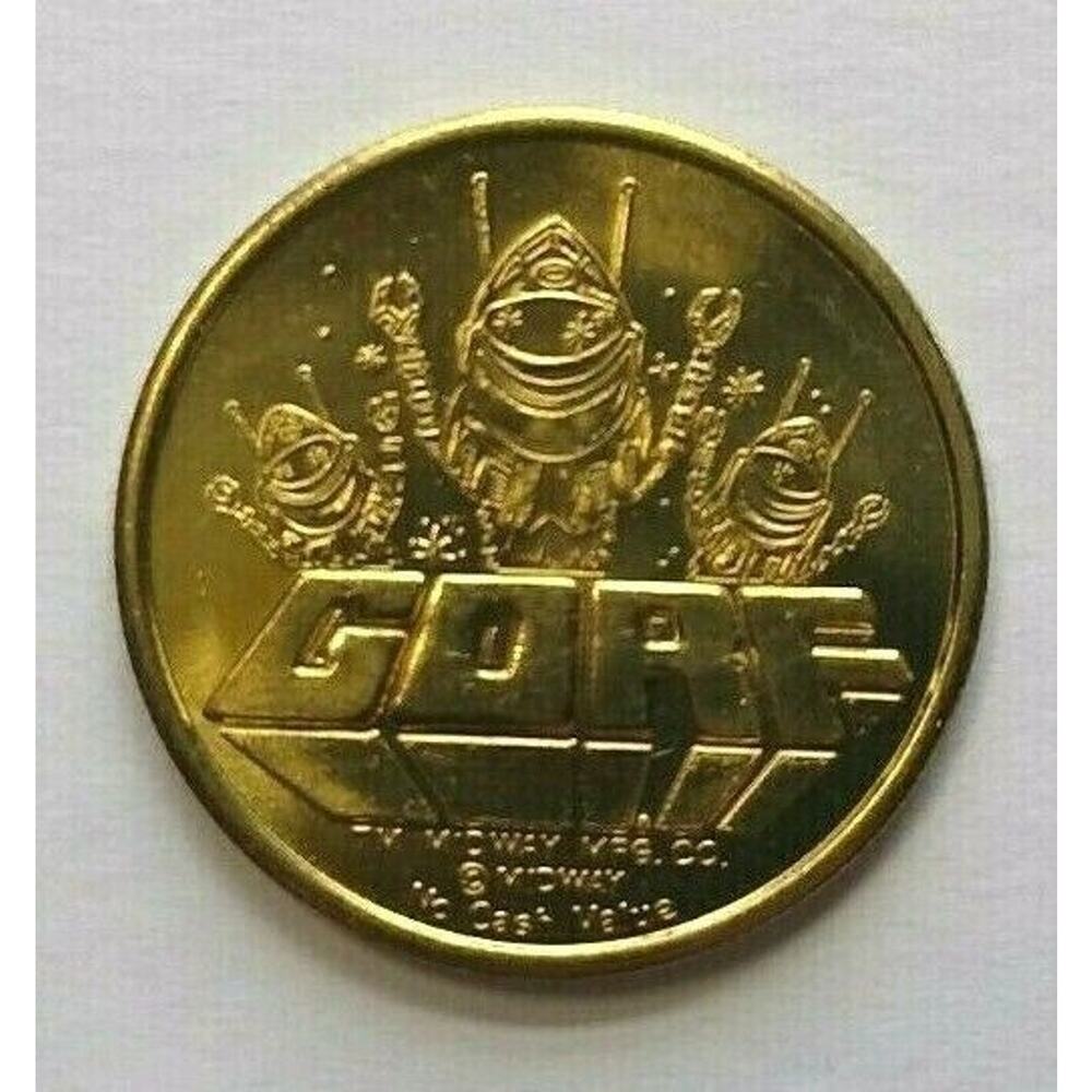 Gorf Arcade Game Promo 1982 Worlds Fair Expo Token Original Midway Classic Retro